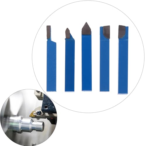 VILLCASE Lathe Turning Tool Set, 5pcs Carbide Turning Tool, Ideal for Woodturning Power Lathe Accessories (Blue) 9 VILLCASE Lathe Turning Tool Set, 5pcs Carbide Turning Tool, Ideal for Woodturning Power Lathe Accessories (Blue) - Image 9