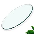MUUOKY Round Glass Table Top,3/8" Inch Thick Tempered Pencil Edge Polish Glass Table Top 30" Inch Suitable for Dining Table, Coffee Table, Office Table, Side Table