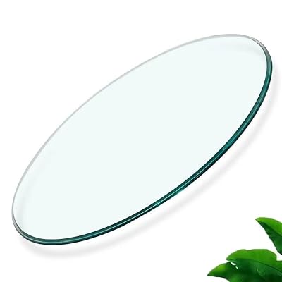 MUUOKY Round Glass Table Top,3/8" Inch Thick Tempered Pencil Edge Polish Glass Table Top 30" Inch Suitable for Dining Table, Coffee Table, Office Table, Side Table
