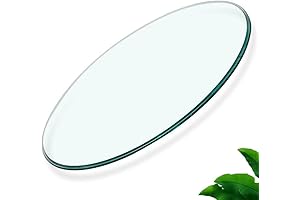 3/8" Round Tempered Glass Table Top 40" - Durable, Polished for Enhanced...
