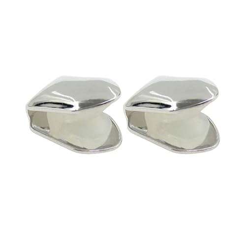 Miniatura 8 de EXCEART 4 piezas plateadas pequeñas tapa de un solo diente Hip Hop dientes decoración de parrilla