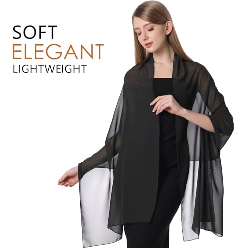 Sofier Shawls and Wraps for Women Evening Dresses Soft Sheer Chiffon Scarf Wedding Party Bridesmaid Gifts2