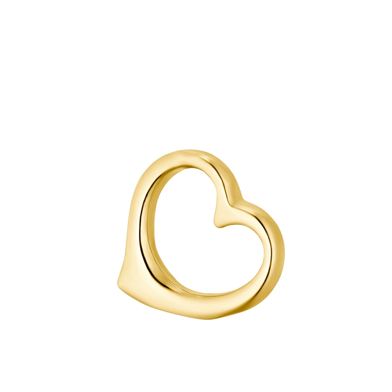 Amor Motivanhänger Damen Anhänger, 0,7 cm, Gold, Herz, Kommt in Schmuck Geschenk Box, 2015242