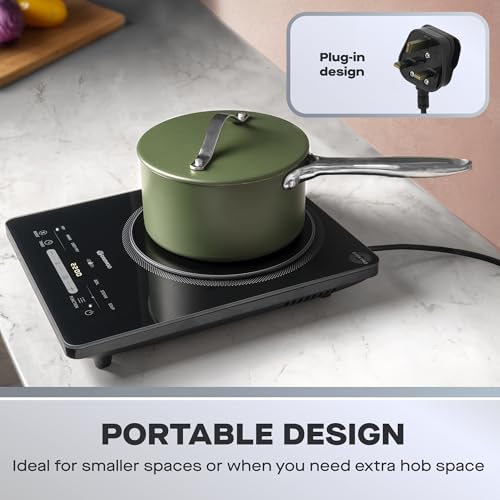 Daewoo 2200W Portable Induction Cooktop with 6 Presets - Image 5