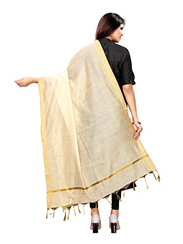 Womens Plain Cotton Dupatta With Tasseled Chunni For Ethnic Wear4