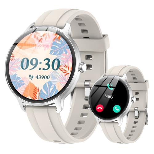 Image of Smart Watch for Men Women(Answer /Make Calls), Smartwatch Built-in AI Voice, 1.27 inch HD Fitness Tracker with Heart Rate /Sleep /Step /SpO2 Monitor, 100+ Sports Modes, IP68 Waterproof Watch for Android iOS