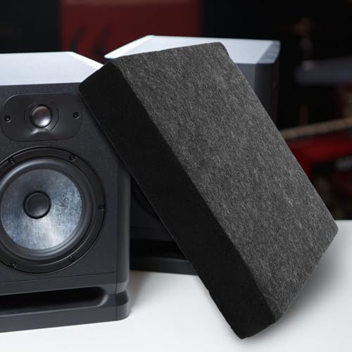 Almohadillas de aislamiento acústico para escritorio, tapetes aislantes para altavoces para estudio en casa, teatro, estudio de grabación y salas de música. Mejora la claridad y reduce el ruido. Grosor miniatura 6