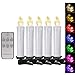 Produktbild 50er Weinachten LED Kerzen Kabellos RGB Weihnachtskerzen Christbaumkerzen Dimmen Flackern Baumkerze-Set,LED-Lichtfarbe RGB + warmweiß