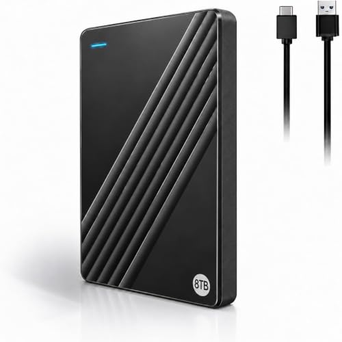 8TB Portable External HDD
