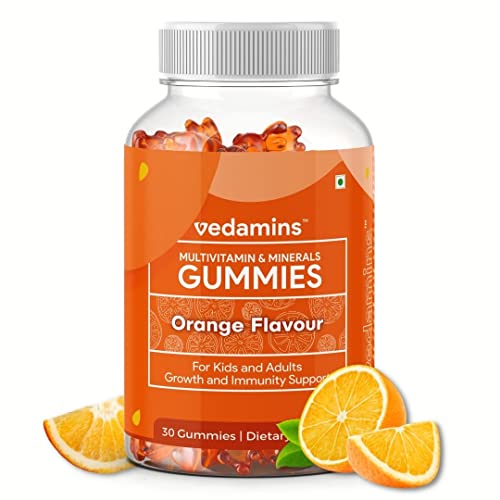 Vedamins Multivitamin Gummies for Men Women & Kids I Healthy Growth, Immunity, Increased Energy & Metabolism I Vitamin A, B, C, D, E & B6, B12, Biotin, Zinc, Folic Acid & Minerals –30 Gummies Vedamins Multivitamin Gummies for Men Women & Kids I Healthy Growth, Immunity, Increased Energy & Metabolism I Vitamin A, B, C, D, E & B6, B12, Biotin, Zinc, Folic Acid & Minerals –30 Gummies