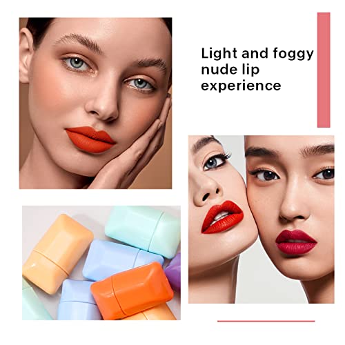 8 Colors Mini Candy Matte Lipstick Set, Waterproof Long Lasting Mini Cute Lipstick, Nonstick Cup Matte Lip Gloss Set for Women Girls - Image 7
