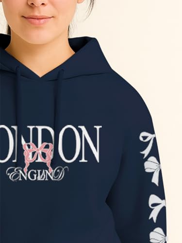 Image of HELLCAT Trendy Cotton Blend Hoodie for Women | Stylish Winter Hooded Sweatshirt for Women