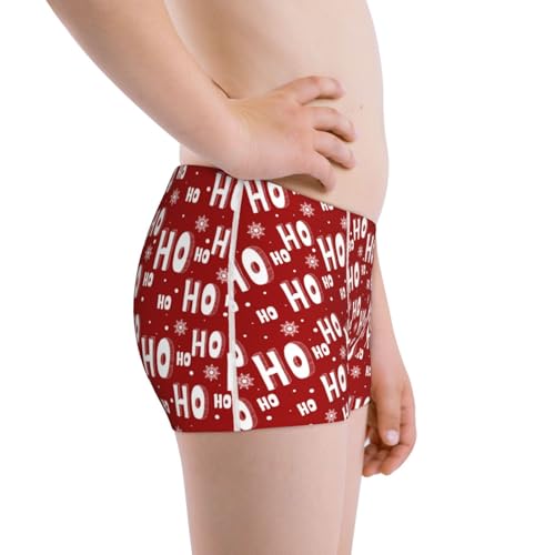 Boys' Cotton Boxer Brief Soft Underwear-Ho-Ho-Ho2