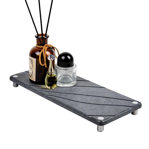 Instant Dry Dish Drying Stone -Formal Bathroom Sink Tray - Water Absorbing Sink Organizer