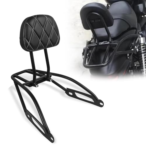 Dosseret passager amovible avec rack pour sécuriser les bagages sur Harley XG750