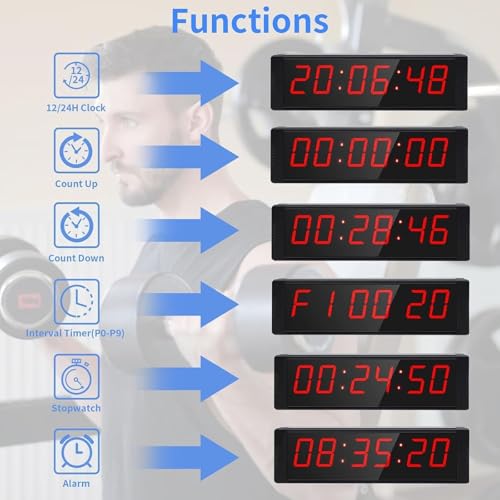 Chronomètre compte à rebours avec télécommande pour le sport chez soi