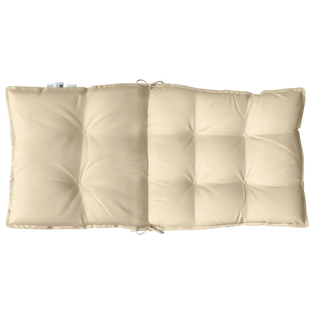 vidaXL Coussin d'extérieur 6 pc Beige 100 x 50 x 7 cm