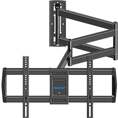 MOUNTUP 37.9' Long Arm TV Wall Mount for Most 42-75 Inch TVs, Full Motion Corner Wall Mount TV Bracket with Extension & Tilt & Swivel Articulating Arm, Max VESA 600x400mm and Up to 99 lbs, MU0047-L