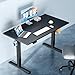 DUMOS 40 Inch Electric Standing Desk Height Adjustable, Sit to Stand Up Computer Workstations Work PC Table Home Office Study Writing Gaming Desks with Memory Presets for Walking Pad, Bedroom, Black