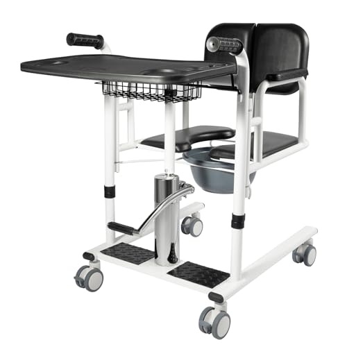 Silla de transferencia hidráulica para evitar dolores de espalda al mover pacientes de 150kg