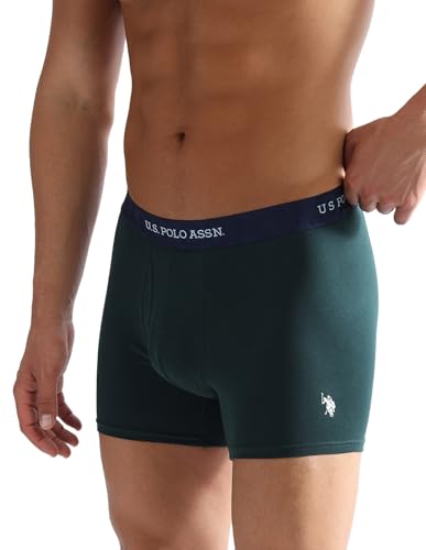 Image of U.S. Polo ASSN. Mens ET007 Anti Microbial Essential Long Underwear Trunk with Pouch Opening -Pack of 1