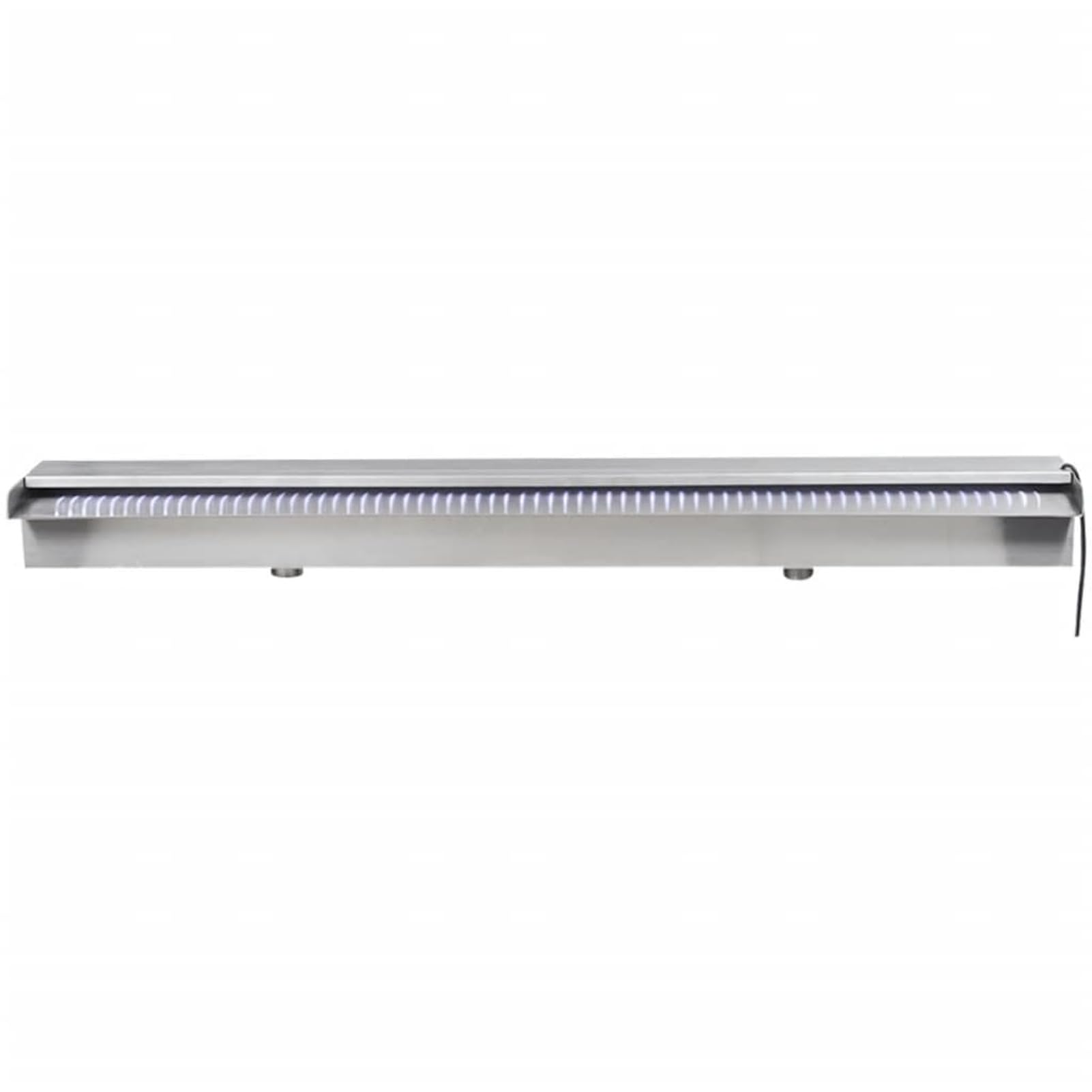 Edelstahl Pool-Fontäne mit LED-Beleuchtung, 90x11,5x8 cm, für Teich oder Pool - SS 304 Poolzubehör 41674