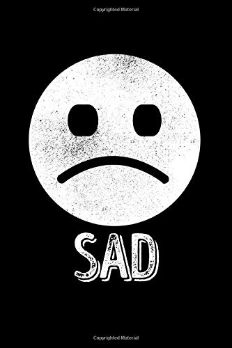 Sad: Black Emo Notebook | Gothic Punk Hipster Dark Lover Goth Journal Mini Notepad (6" X 9")