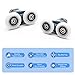 BE-TOOL ABS Shower Door Roller Wheels, Noise-Free Sliding, Fits 4mm-6mm Glass Thickness, 18mm-29mm Hole Diameter
