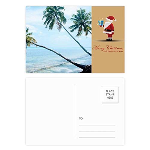 Cartes postales arbre de Noël vert Ocean Beach le lot de 20 pièces