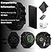 Garmin Fenix 8 51MM Solar Sapphire Premium Multisport GPS Smartwatch Carbon Gray DLC Titanium with Gray Silicone Band, Built-in LED Flashlight, Health & Fitness Smart Watch Bundle for Men & Women