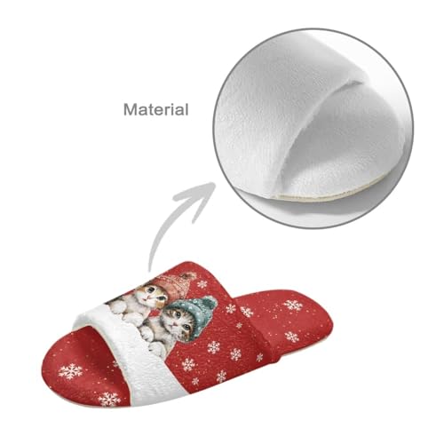 Wanyint Womens Fluffy Slippers Soft Warm Slippers Indoor House Slides Open Toe Bedroom Sandals Trendy Slip On House Shoes 6