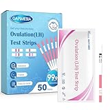 50 Stück Ovulationstest Streifen, Hochempfindlicher LH Ovulationstest 25 mIU/ml, Zuverlässiger Fruchtbarkeitstest für Frauen zur Eisprungbestimmung, Schnelle und Präzise Ergebnisse