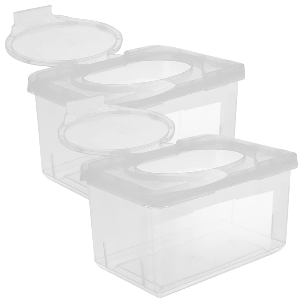 FOMIYES 2pcs Wet Wipes Box Baby Wipes Dispenser Portable