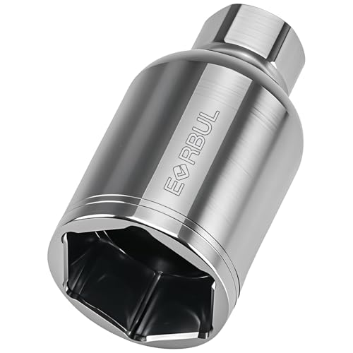 EVRBUL ICP Injection Control Pressure Sensor Install Removal Socket Tool Compatible with Ford 7.3L Powerstroke Diesel F250 350 450 550 Superduty 1997-2003 1 1/16 (27mm) Deep Socket 3/8 Drive