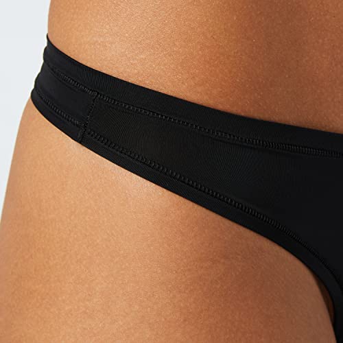 Amazon Essentials Women's Thong Underwear (Available In Plus Size), Pack Of 6, Black/Dusted Pearl, Medium #TOP2