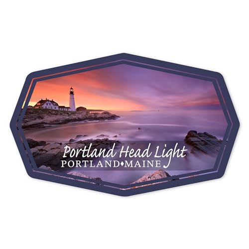 Die Cut Sticker Cape Elizabeth, Maine, Portland Head Light,