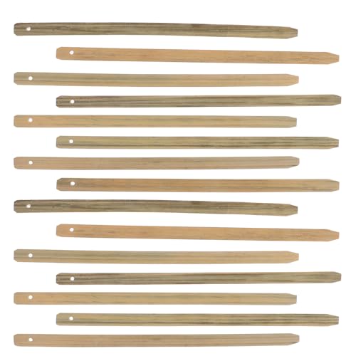 DECHOUS Marco para Abanico de Mano DIY de 15 Piezas Varillas de Bambú Natural 25X1X02 CM Palitos en Blanco para Manualidades y Decoración Accesorios para Abanicos Plegables y Cosplay
