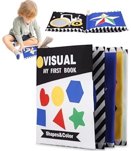 Bixury Schwarz Weiß Baby Stoffbuch 1