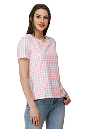 Image of Women Cotton Lycra Printed Knit TOP