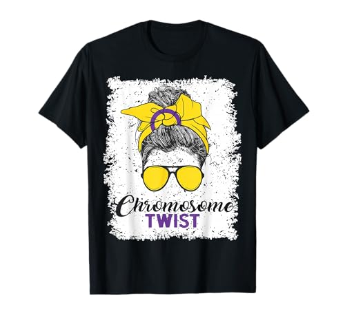 Intersex Pride Flagge Lustiges intersexuelles Chromosome Zitat T-Shirt