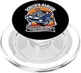 Josiah's Garage Diseño de Coche clásico para el Nombre Josiah PopSockets PopGrip para MagSafe