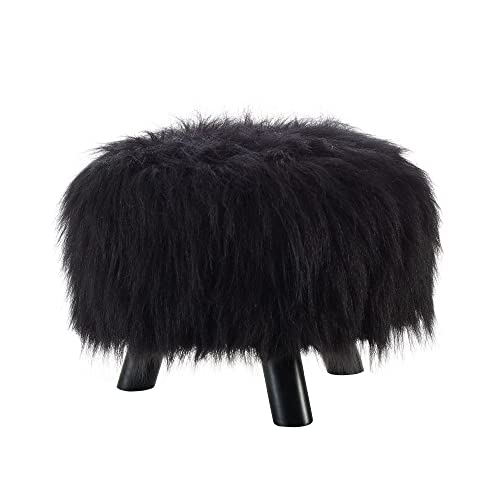 Linon Flokati Foot Stool, 16