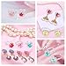 Toddler Toys for Ages 5-7 Little Girl Jewelry,Clip On Earrings For Girls,Adjustable Rhinestone Rings for Girls Pretend Play and Dress Up Rings for 4 5 6 7 8 9 10 11 12 Year Old Girl Birthday Gifts