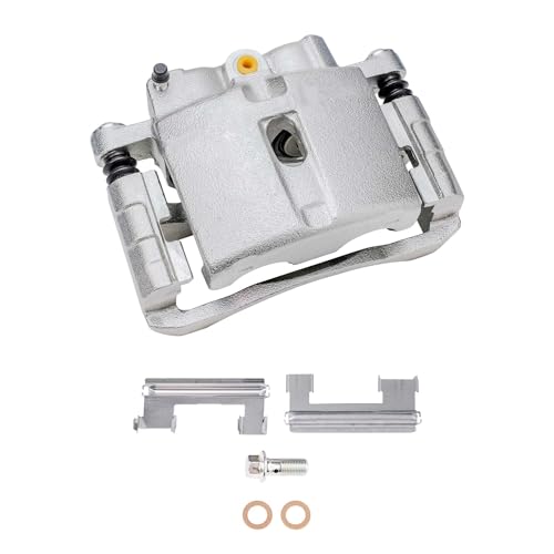 Image of Detroit Axle - Front Driver Side Brake Caliper for 1999-2006 Chevrolet Silverado 1500 GMC Sierra 1500 Astro Tahoe Safari Savana Express 2500 Yukon XL Cadillac Escalade Brake Caliper Replacement