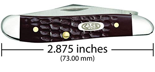 Image of Case WR XX Pocket Knife Brown Synthetic Jigged Peanut Item #046 - (6220 SS) - Length Closed: 2 7 /8 Inches