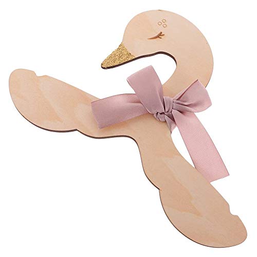 Miniatura 5 de Pofet Percha De Ropa Para Niños De 5 Piezas - Percha De Madera Con Forma De Cisne Percha De Gancho De Madera Con Bowknot Para Bebés Y Niños Perchas Para Cuarto De Niños Adornos Para El Hogar