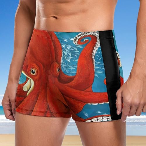 Swim briefs homme rouge résistant au chlore avec cordon de serrage