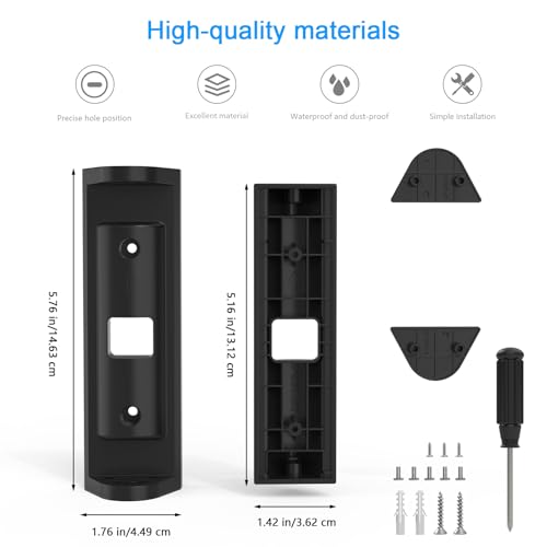 Montaje en ángulo para timbre con cable ajustable 0-45 grados compatible con Pro y Plus 6