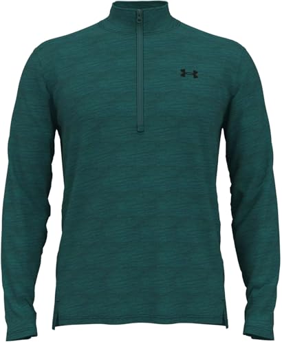 Camiseta Under Armour Tech Vent con media cremallera para hombre en color negro