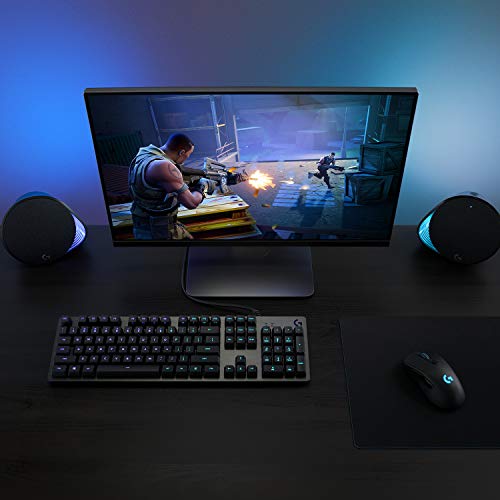 TASTIERA DA GIOCO MECCANICO RGB 512 CARBON CON RUMORE GX BLU (CLICKY), LAYOUT SCANDINAVICO - Tastiera gaming - Immagine 1